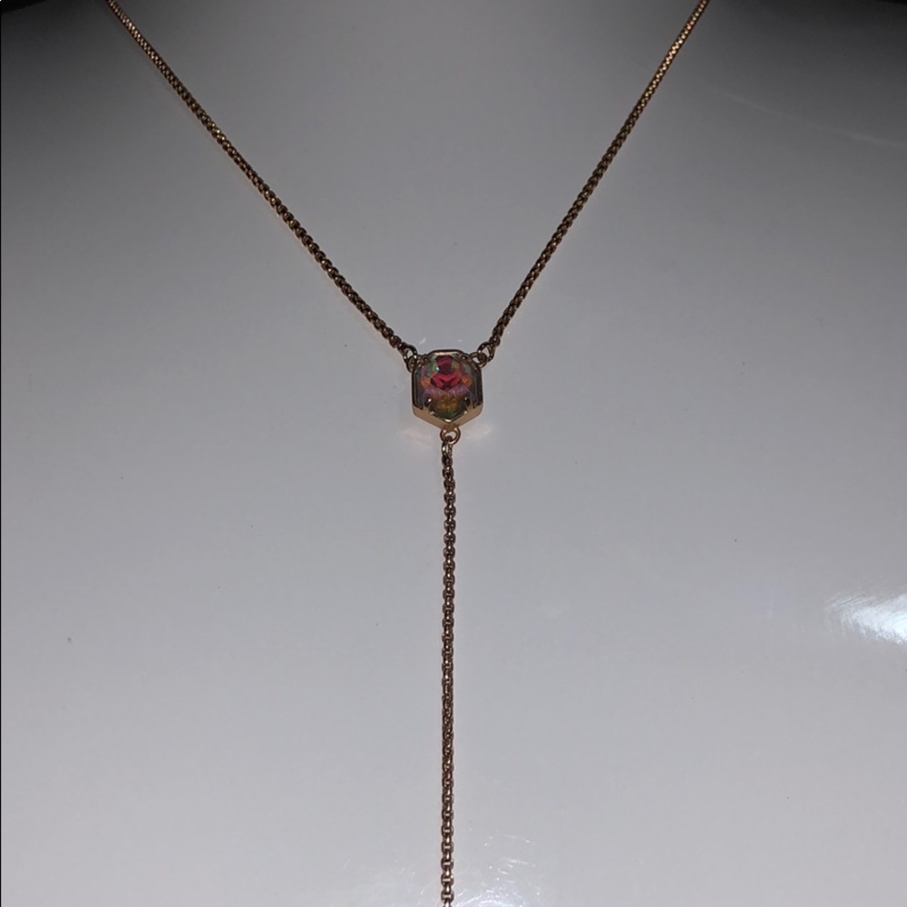 Tomon necklace in dichroic glass